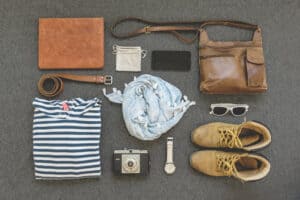 a photo of shoes watch bag shirt camera etc. pumpkin patch outfit ideas